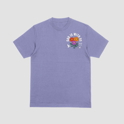 God Is With Us Floral Tee
